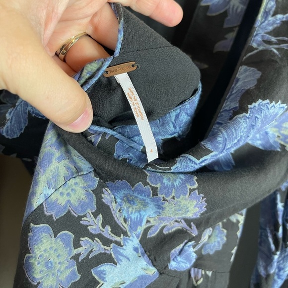 Free People Melrose Bell Sleeve Maxi Dress Size 4 - Picture 5 of 9